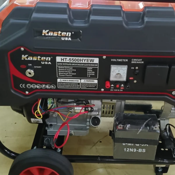 Kasten USA 6Kva Key Start Petrol Generator with Wheels - Sokokubwa