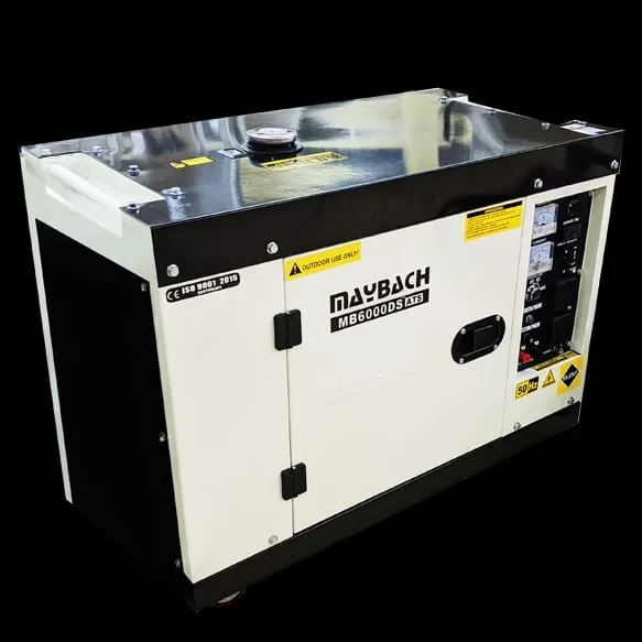 Maybach 10kva 3 Phase Water Cooled Silent Diesel Generator with ATS - Sokokubwa