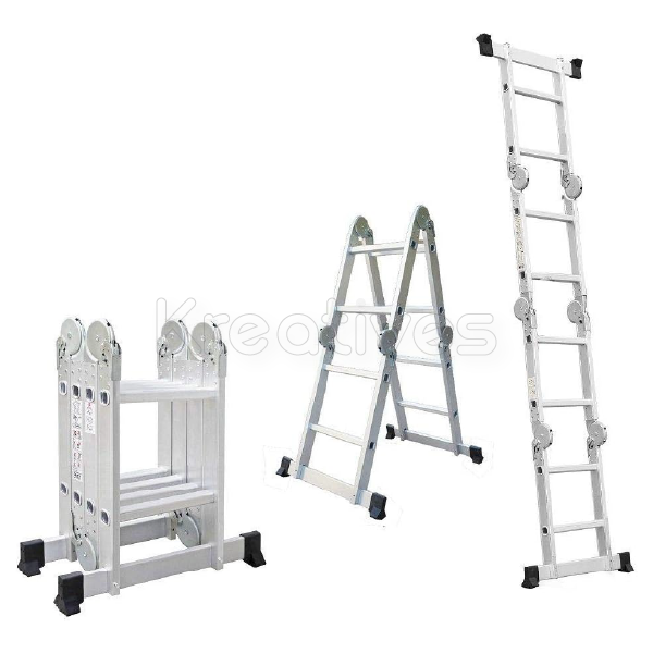 Multi Purpose 4x2 2.6m Foldable Aluminium Ladder - Sokokubwa