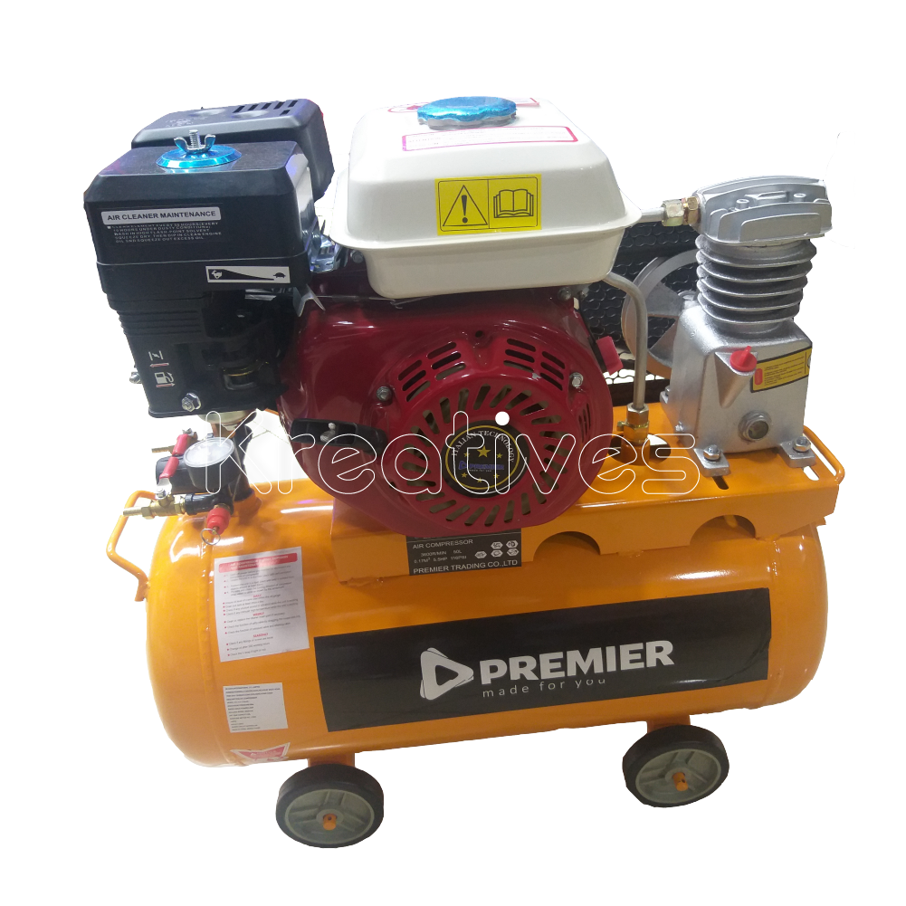 Premier 50L 2.0HP Petrol Air Compressor - Sokokubwa