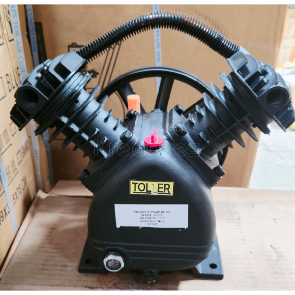 Compressor Head Pump 2 Piston x 90mm Cast Iron Spare - Sokokubwa