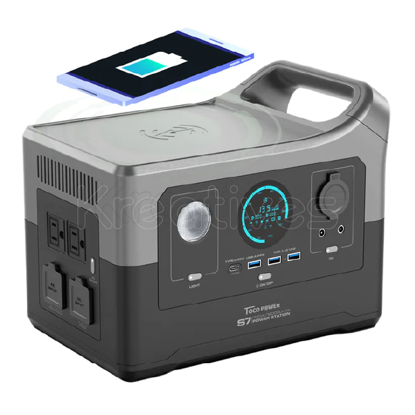 E7 700W Portable Power Station with Wireless Charging - Sokokubwa
