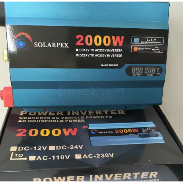 Solarpex 2000W DC to AC Inverter - Sokokubwa