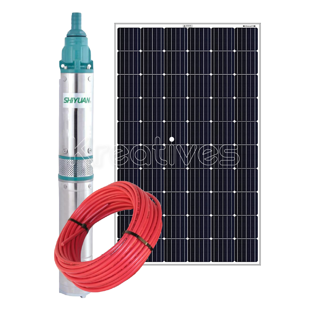 Shiyuan Complete 20M 3000L/H DC Solar Pump System - Sokokubwa