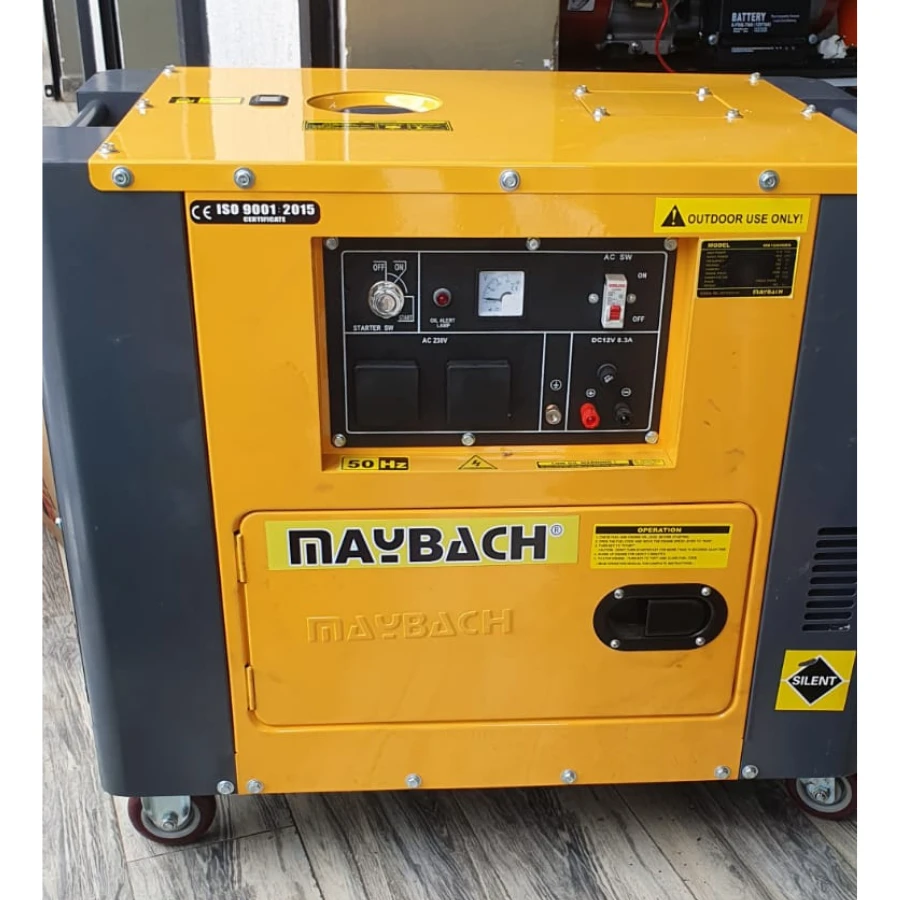 Maybach 6.5KVA Water Cooled Silent Diesel Generator - Sokokubwa