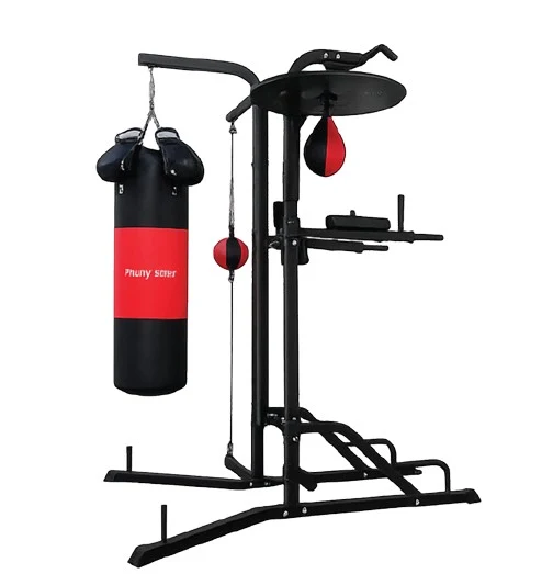 Fitness & Gym Equipment – 4-In-1 Boxing Stand Kenya: Heavy Bag, Speed Bag & Dip Station