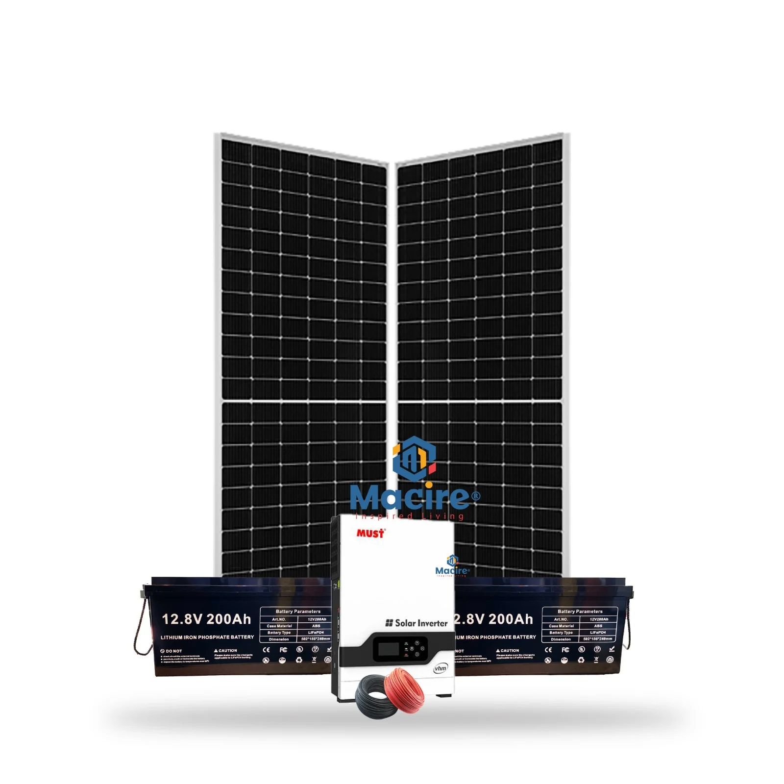 3.2 KW Lithium Solar Kit 3200 W - Alltop 200 AH Lithium Must Inverter - Affordable & Reliable