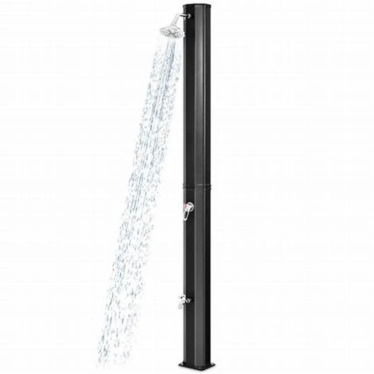 Solar Shower Material：pvc+abs With Chrome Capacity: 35 Litres Water Temperature: Maximum：60 °c
