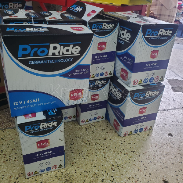 Proride NS60L 45Ah Dry Cell Car Battery - Sokokubwa