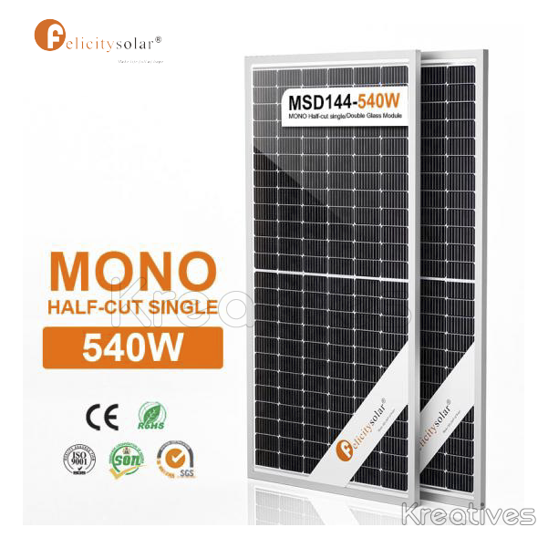 Felicity 540W Half Cell Mono Solar Panel - Sokokubwa
