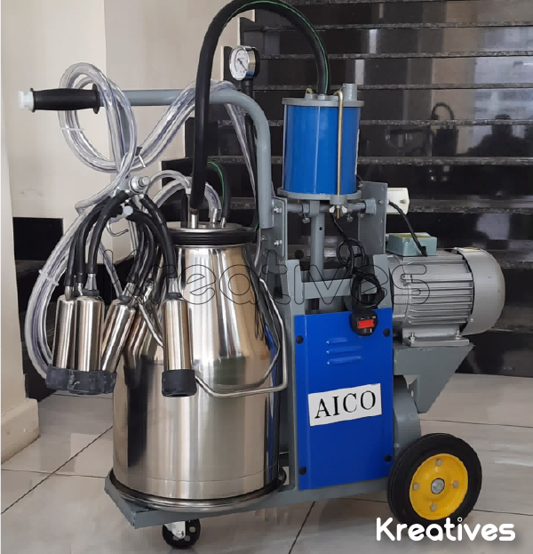 20L Single Barrel Cow & Goat Milking Machine - Sokokubwa