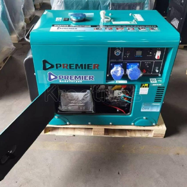 Premier 6.6kva Silent Diesel Generator - Sokokubwa