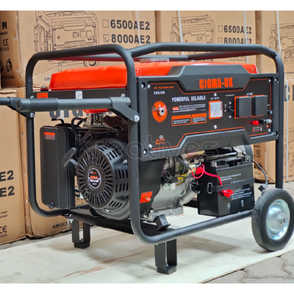 Cigma UK 8kva Petrol Generator with Trolley - Sokokubwa