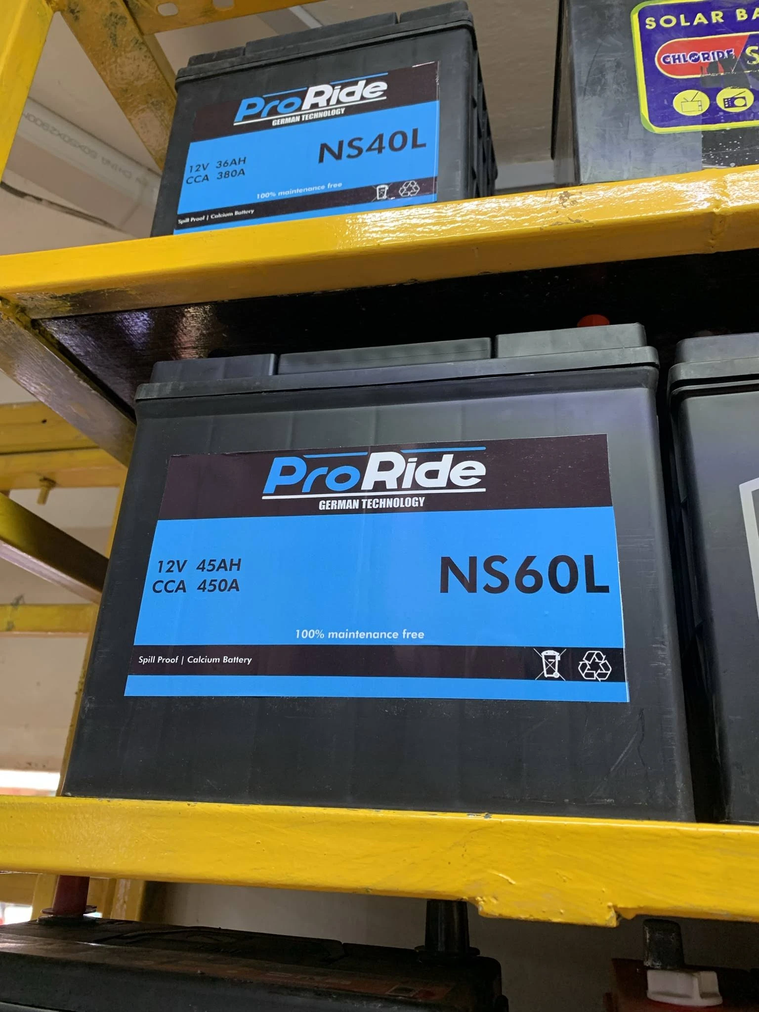 Proride NS60L 45Ah Dry Cell Car Battery - Sokokubwa