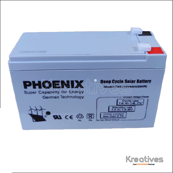Phoenix 12V 9Ah Sealed Battery - Sokokubwa