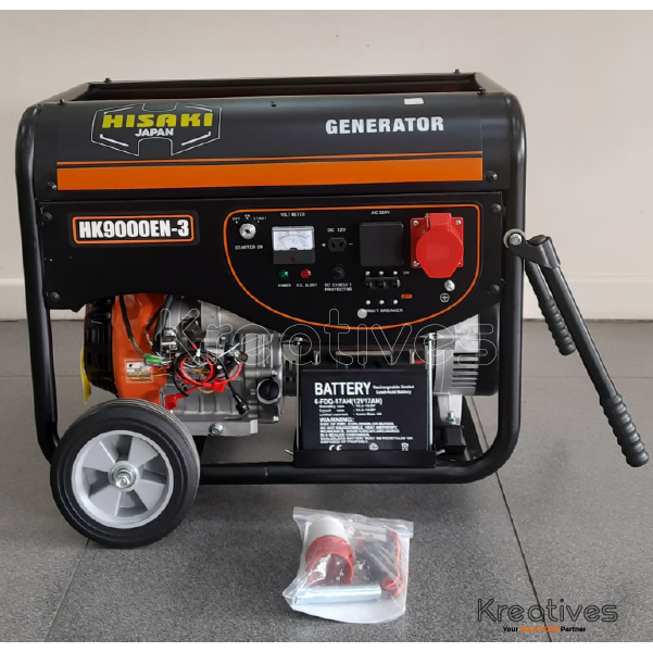 Hisaki Japan 9.0Kva Single & 3 Phase Petrol Generator - Sokokubwa