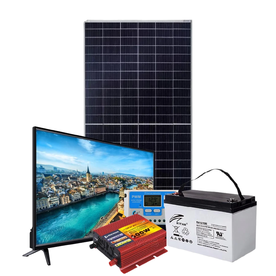 Ritar 600W PWM Solar TV System Kit with 4 Bulbs - Sokokubwa