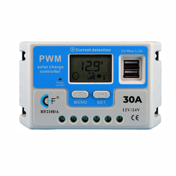 Phoenix 30A 12V/24V Digital PWM Solar Charge Controller - Sokokubwa *