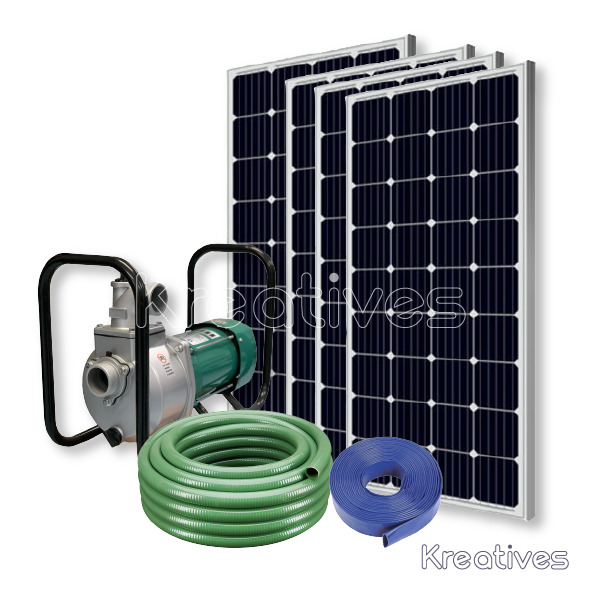 Shiyuan 2Inch Complete Solar Pump Set with Solar & Pipes - Sokokubwa