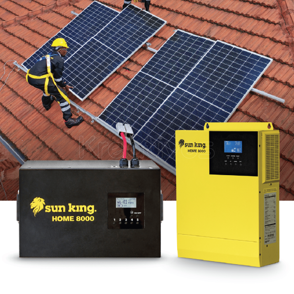 Sunking Home 8000 Solar Backup with 4 Panels - Sokokubwa