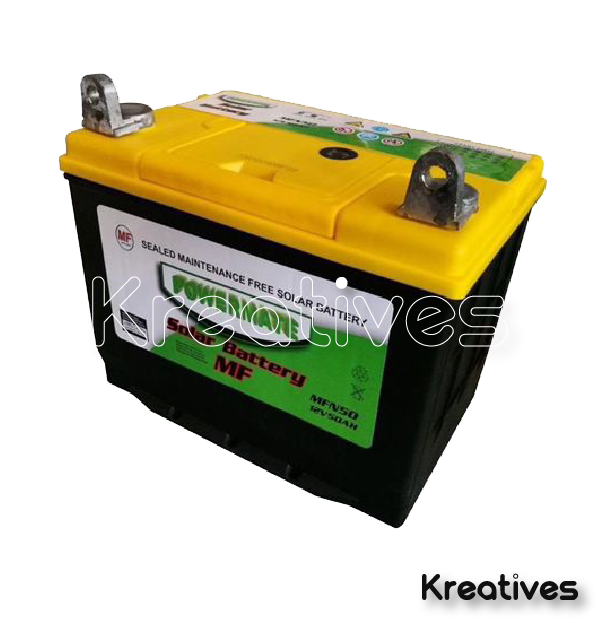 Powermate 75Ah 12V Solar Rechargeable Battery - Sokokubwa
