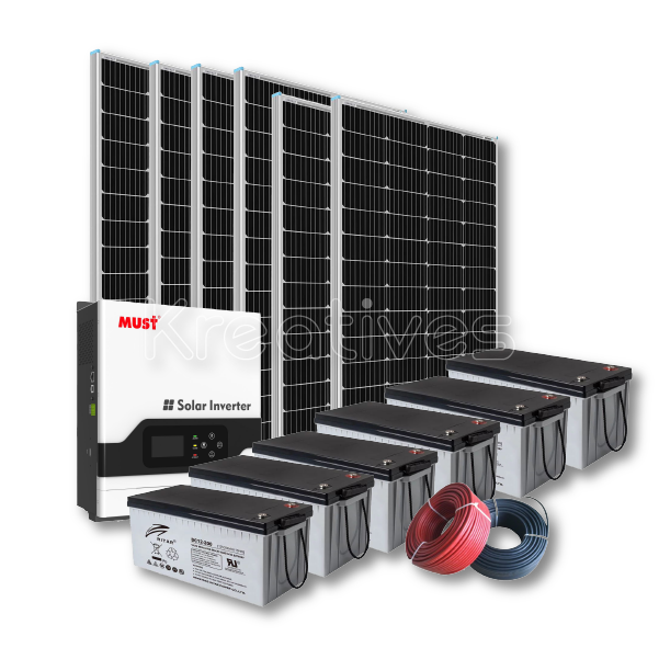 Must 5Kva 80A MPPT Solar Backup System - Sokokubwa