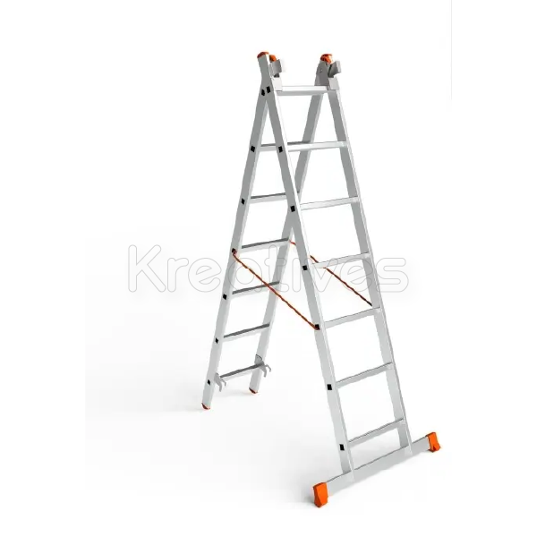 New Multi Purpose 2x7 Step Foldable Aluminum Ladder FFL27