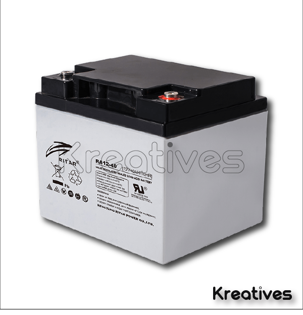 Ritar 12V 40Ah Sealed Maintenance Free Battery - Sokokubwa